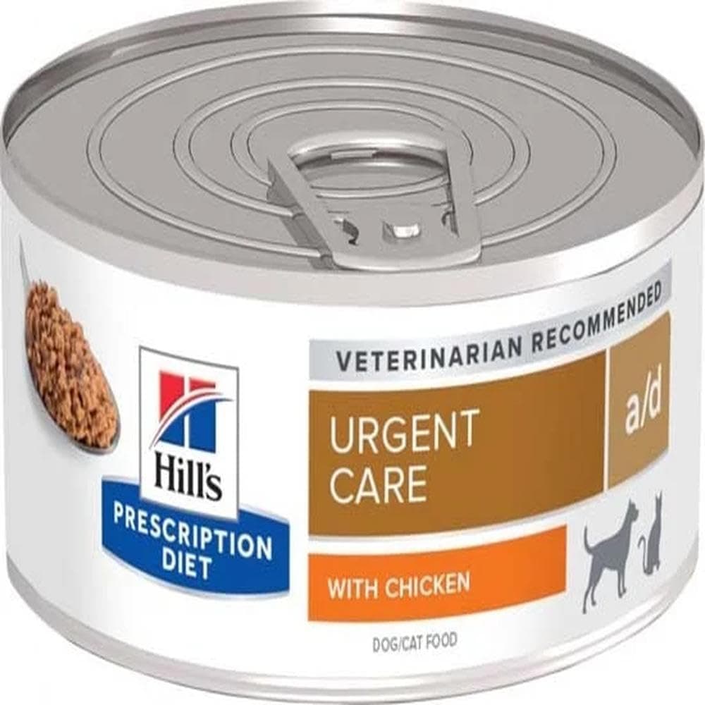 Hill's Prescription Diet A/D Urgent Care Veterinary Wet Food with Chicken for Adult Cats & Dogs – 200 g