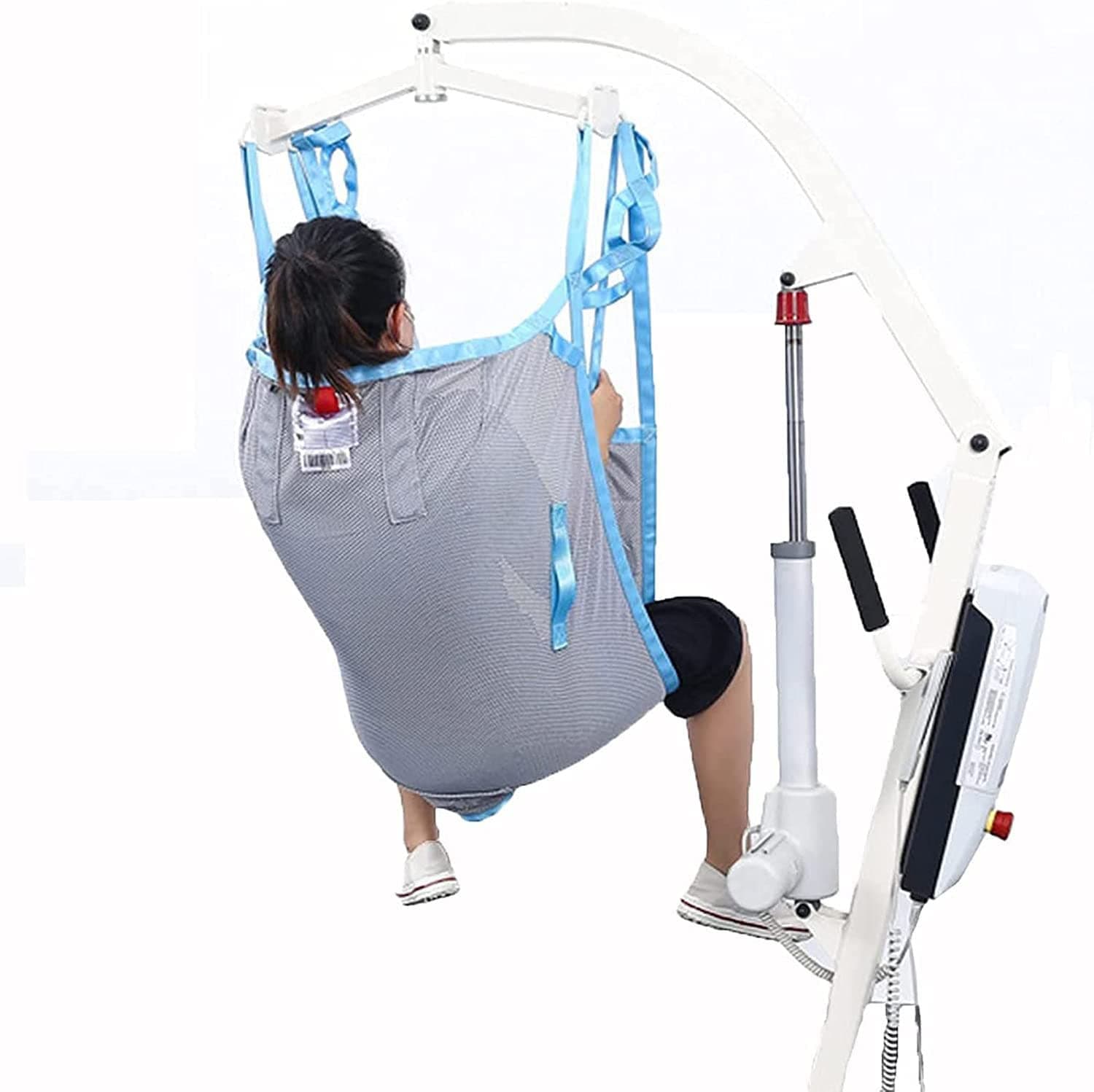 Patient Lift Sling, Medical Sling, Breathable Full Body Patient Sling, Sling for the Elderly and Disabled for Home and Showering Use (Color : M)