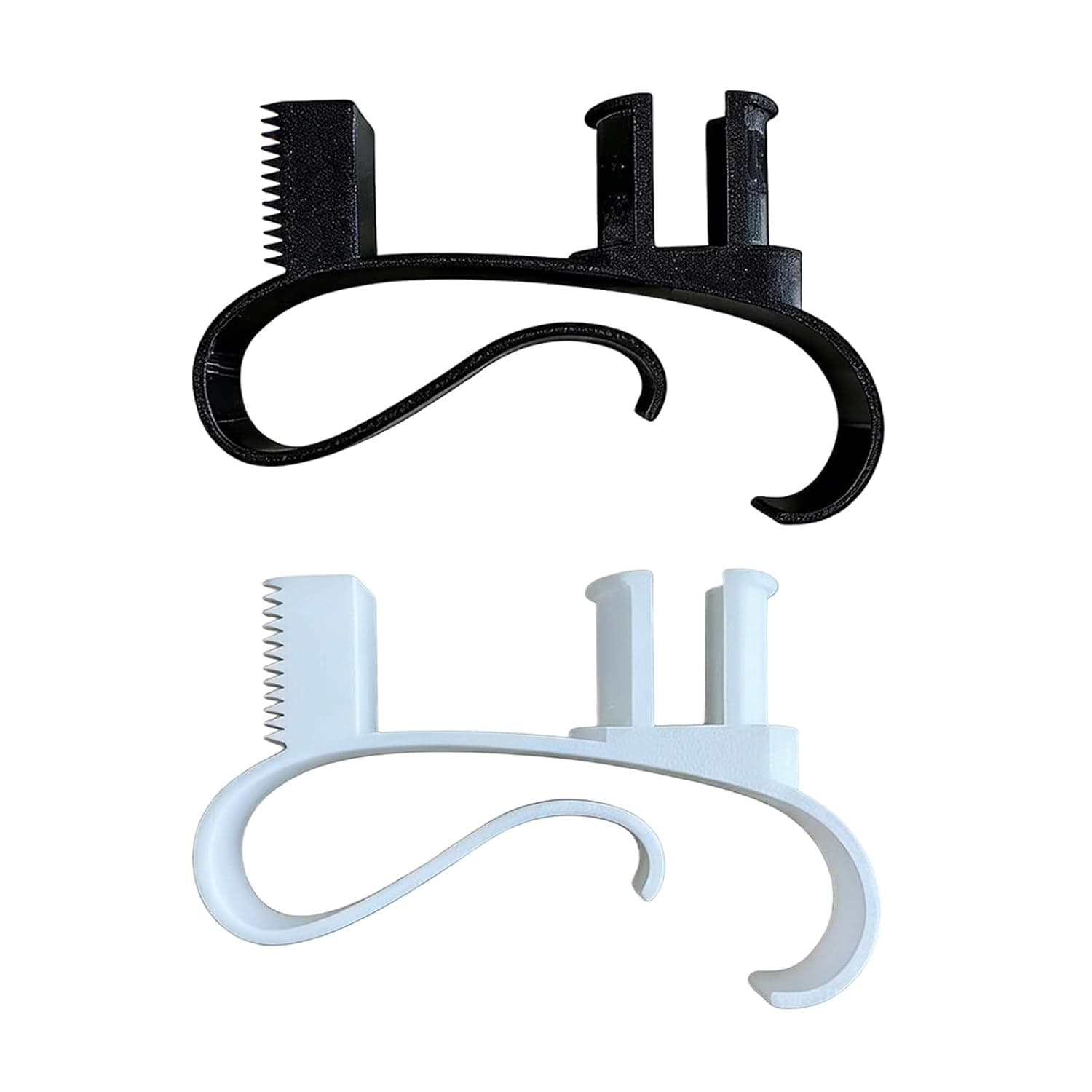Handheld Tape Dispenser and Holder - 2 Pack (Black & White) for Gift Wrapping, Office & Crafts