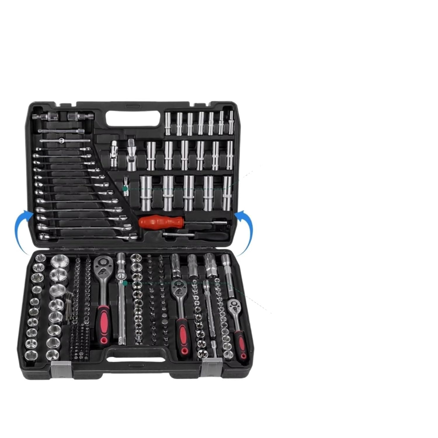 Mechanic Socket Tool Set 151pcs Compact Kit Car Bicycle And Motorcycle Care-Professional Automotive Tool Set Hand Tools Home Tool Kit