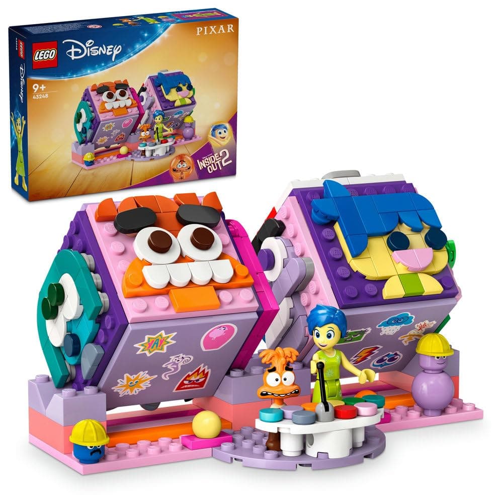 LEGO | Disney Pixar Inside Out 2 Mood Cubes Playet, Building Toy for 9 Plus Year Old Girls & Boys, Includes Character Mini-Doll Figures from the Film, Fun Gift to Share Emotions like Joy 43248
