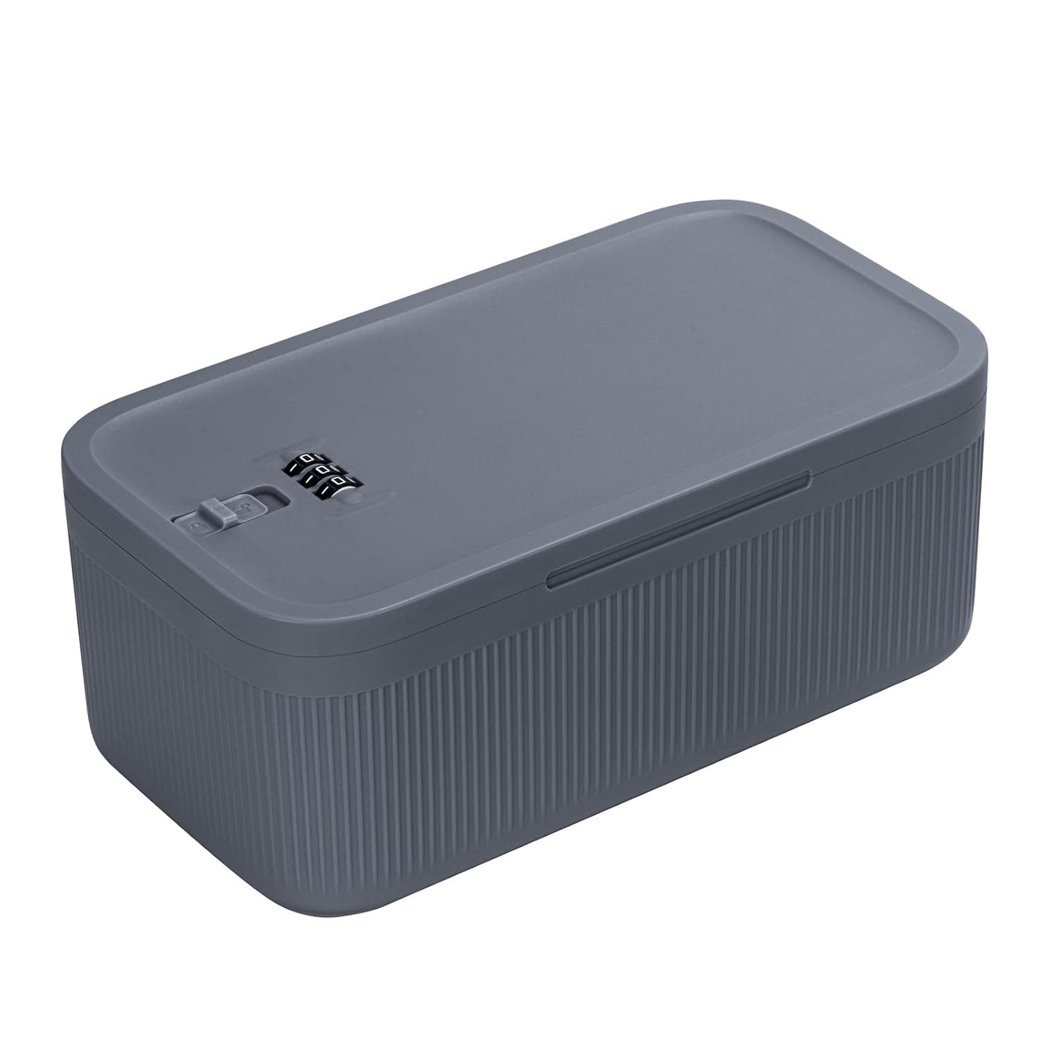 Small Lock Box for Medication Safe, 2L Medicine Lockable Storage Box with Code for First Aid Kits, Phone Lock Box Food Lock Box with Locking Lid for Home Fridge Freezer/Office Personal Items