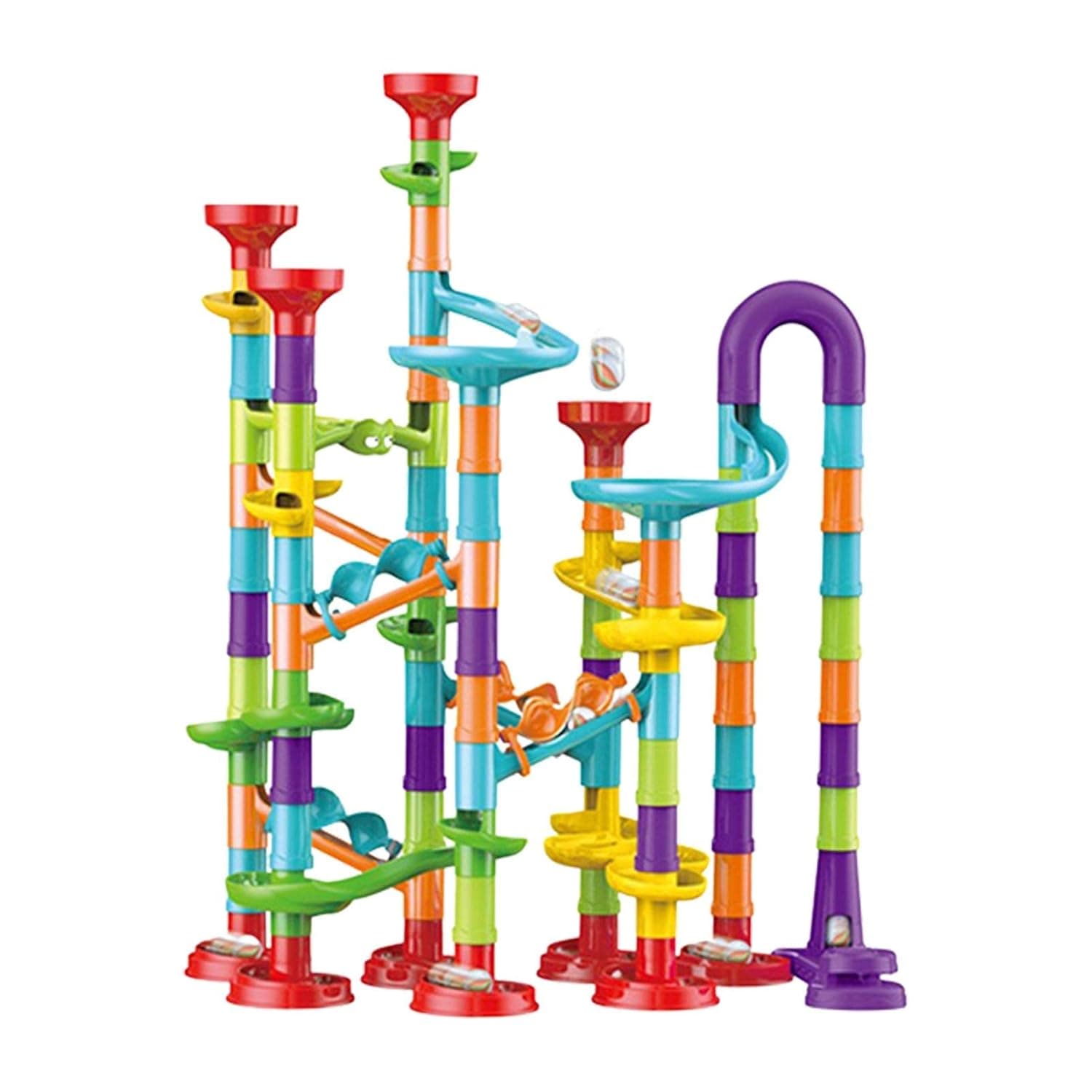 Marble Run, Marble Runs Toy Maze Race Track Game Set, STEM Educational Learning Toy Construction Building Blocks, Birthday Gifts for Children Kids 3 4 5 6 7 8 Years Old Boys and Girls