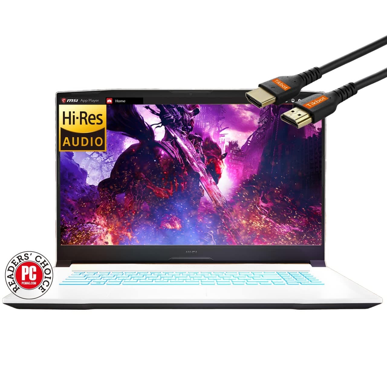 MSI Sword 15.6” FHD Gaming Laptop, Core i7-11800H, 16GB RAM, 1TB PCIe SSD, RTX 3050Ti, 144Hz, Backlit Keyboard, WiFi, Bluetooth, w/HDMI, Win 10.