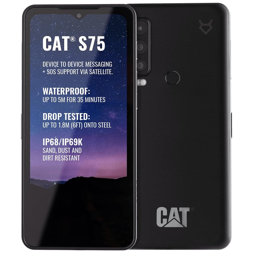 CAT S75 128GB 5G SIM Free Smartphone - Black