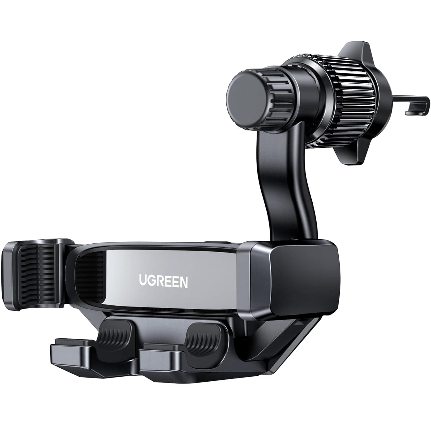 حامل هاتف للسيارة من يوجرين، [ذراع متأرجح 360 درجة لفتحة التهوية]، قفل تلقائي بيد واحدة، حامل هاتف محمول بخطاف معدني، آيفون 16/15/14/13، وسامسونج S25/24/23/Z Flip، من 4.7 إلى 7.2 بوصة