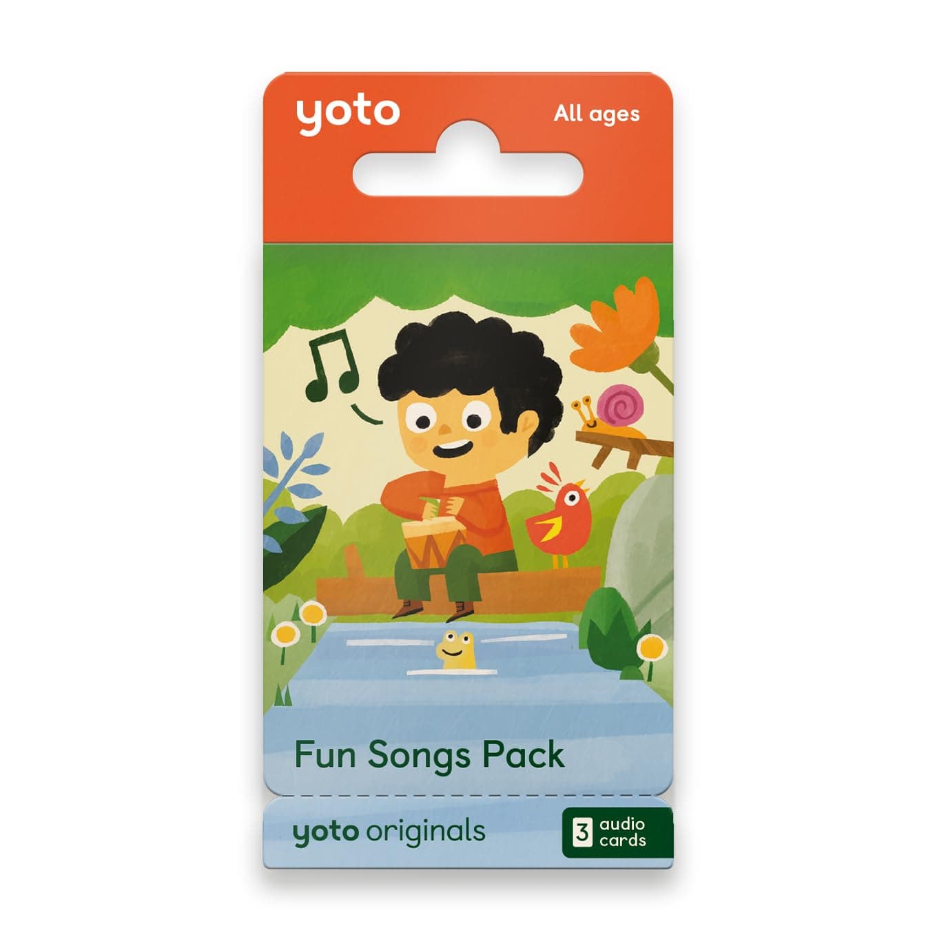 YOTO Fun Songs Pack - 3 Kids Audio Book Cards for Players & Mini All-in-One Audio Players, Screen Free Listening with Fun Festive Music for Playtime Travel & Holiday Parties for All Ages