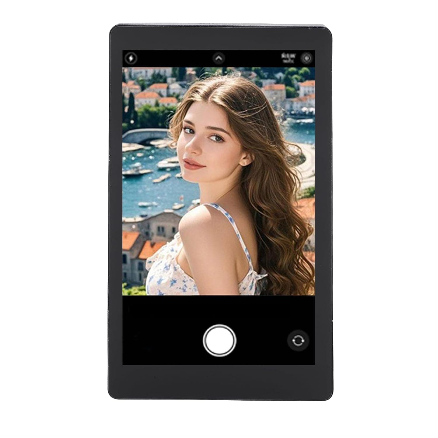 Wireless Phone Selfie Screen with 3 Level Brightness for Live Streaming, Clear Display for & Users, 4 Inch Portable Screen, Ideal for Content Creators