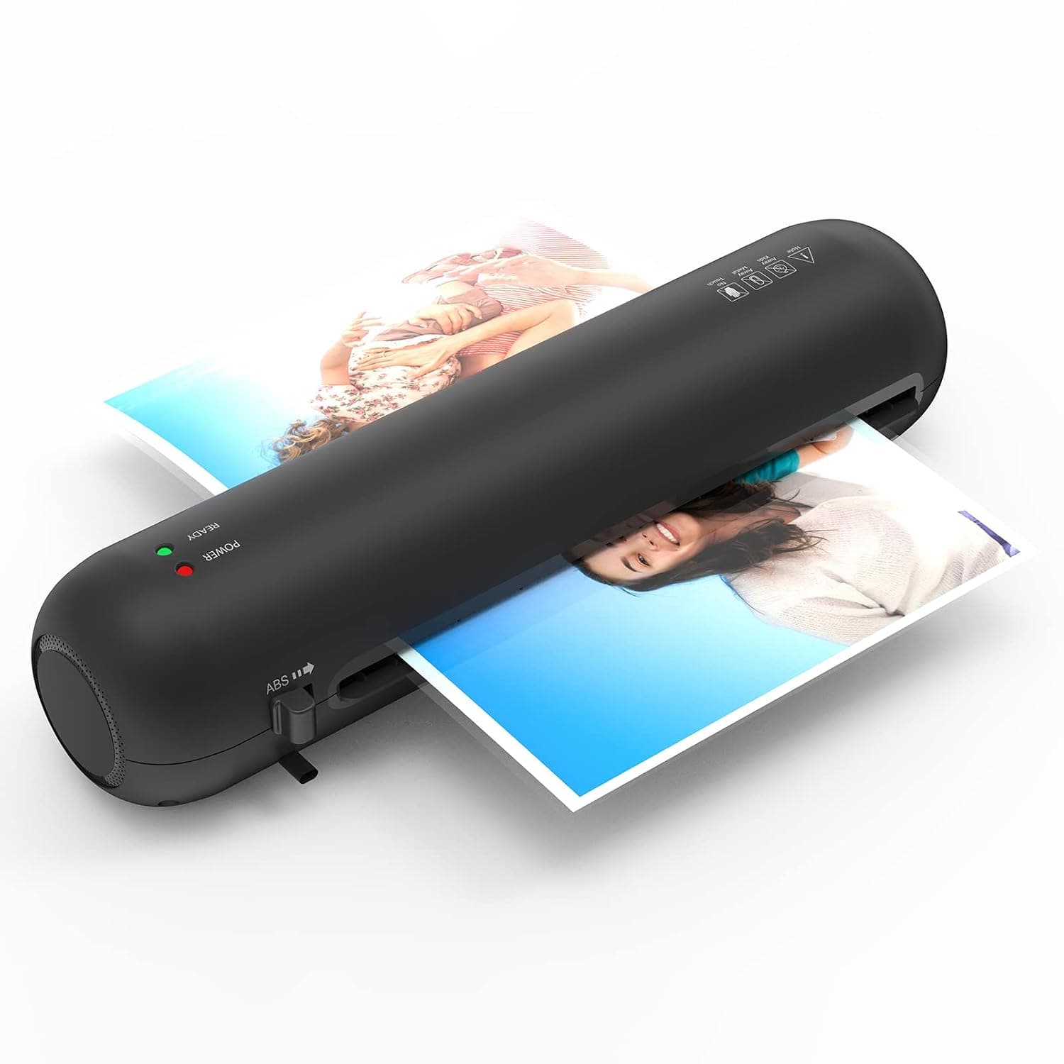 laminating machine,Desktop Laminator Machine Set A4 Size Hot and Cold Lamination 2 Roller System 9 inches Max Width with Paper Cutter Trimmer Rounder Hole Puncher Binding Hoop Suitable for A4 230mm La