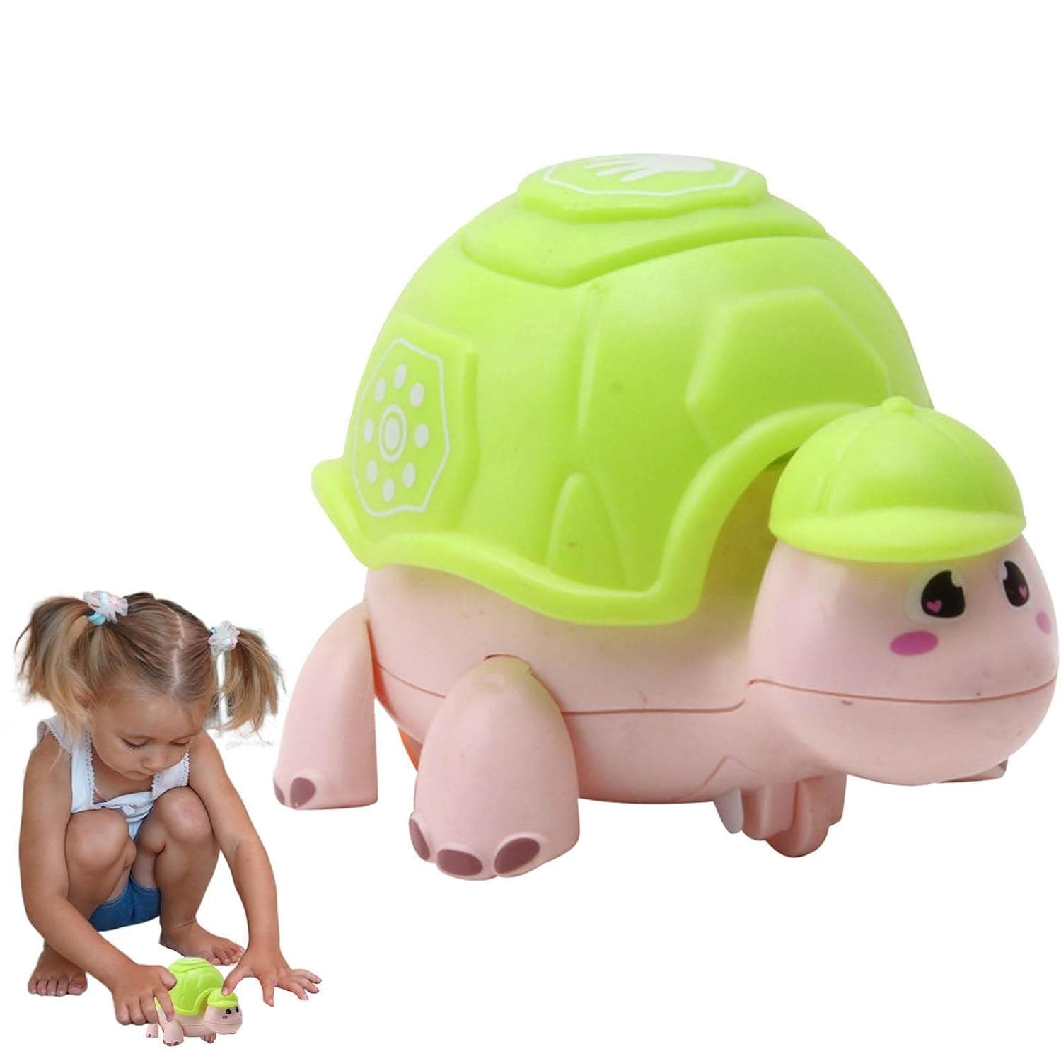 Baby Musical Turtle Toy, Infant Toys with Light & Sound, Crawling Baby Toys, Educational Developmental Toys for Infants Toddlers (Color : Grass Green)