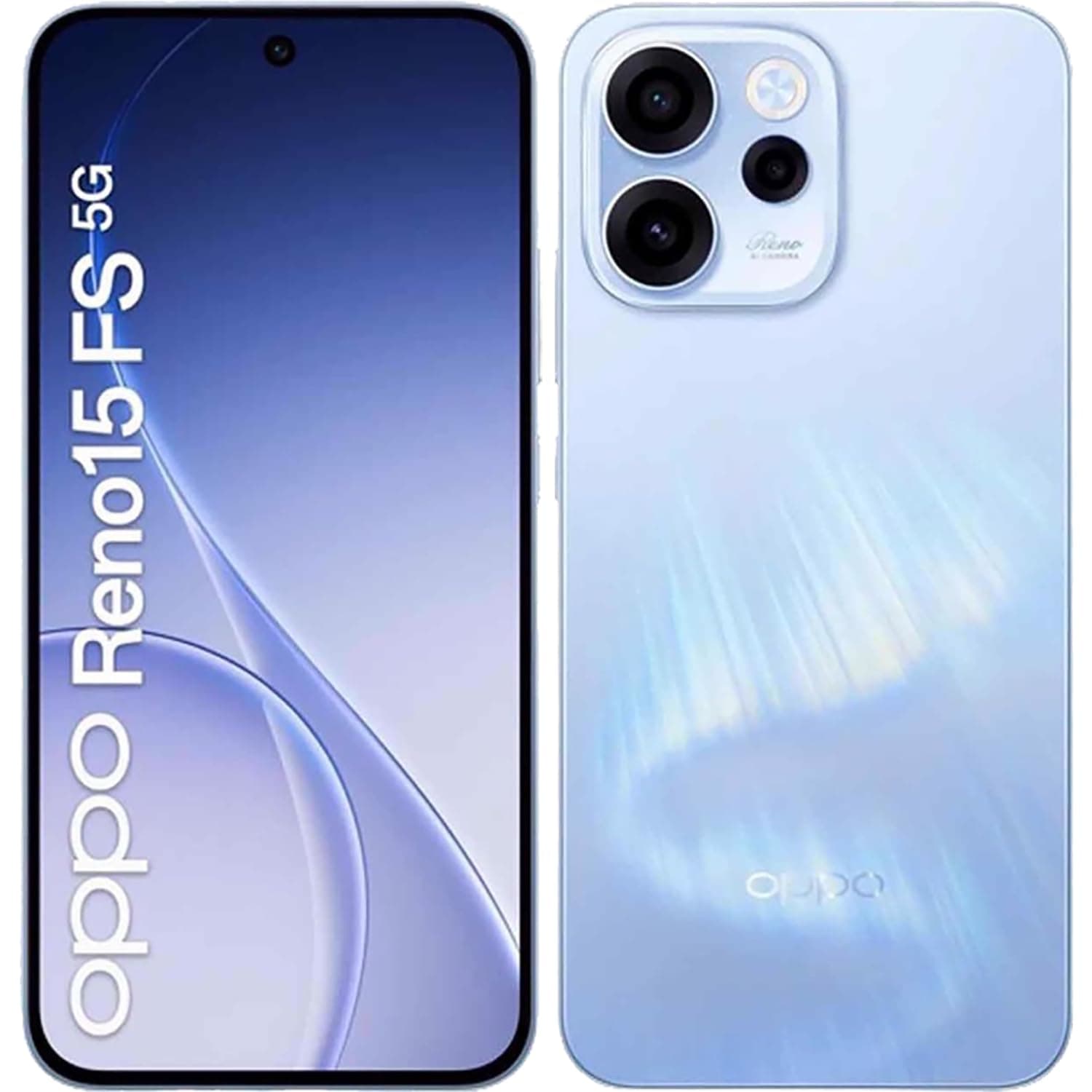 OPPO Reno15 FS Dual-SIM 512GB ROM + 8GB RAM (GSM Only | No CDMA) Factory Unlocked 5G Smartphone (Blue) - International Version