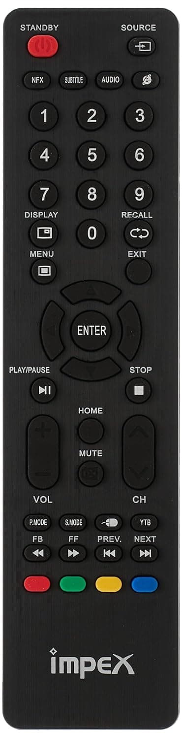 Nate Remote Control for Impex TV, Black