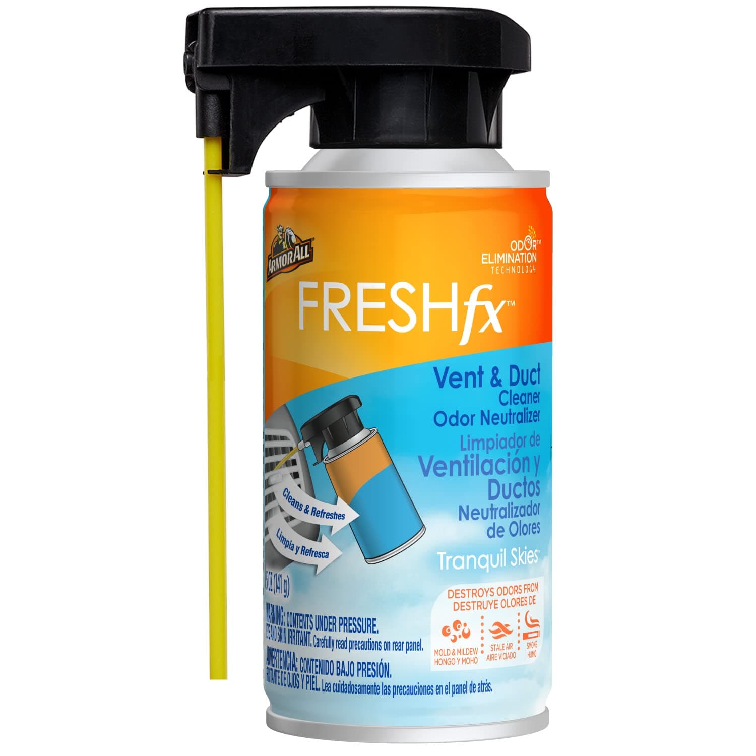 Car Air Freshener and Cleaner by Armor All, Odor Eliminator Spray for Cars, Trucks, Freshfx Tranquil Skies, 5 Fl Oz Each