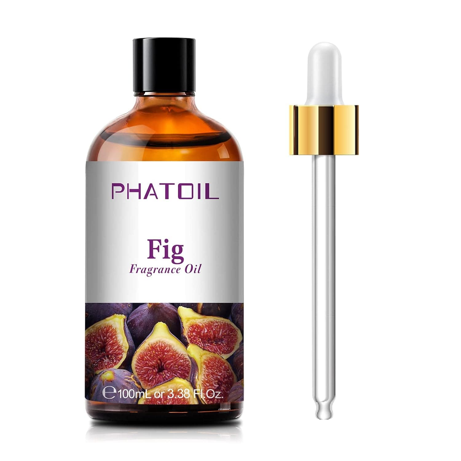 PHATOIL Fig Fragrance Oil for Diffuser Aromatherapy 3.38FL.OZ | Long Lasting Scented Oils For Humidifier, Air Freshener, DIY Soap Candle, Scent Project Making, Aroma Oil for Home Freshening