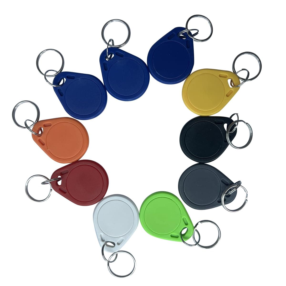 YARONGTECH (Pack of 10) Waterproof ABS 13.56MHz ISO14443A M1 chip S50 NFC RFID Token,RFID keyfob,RFID tag