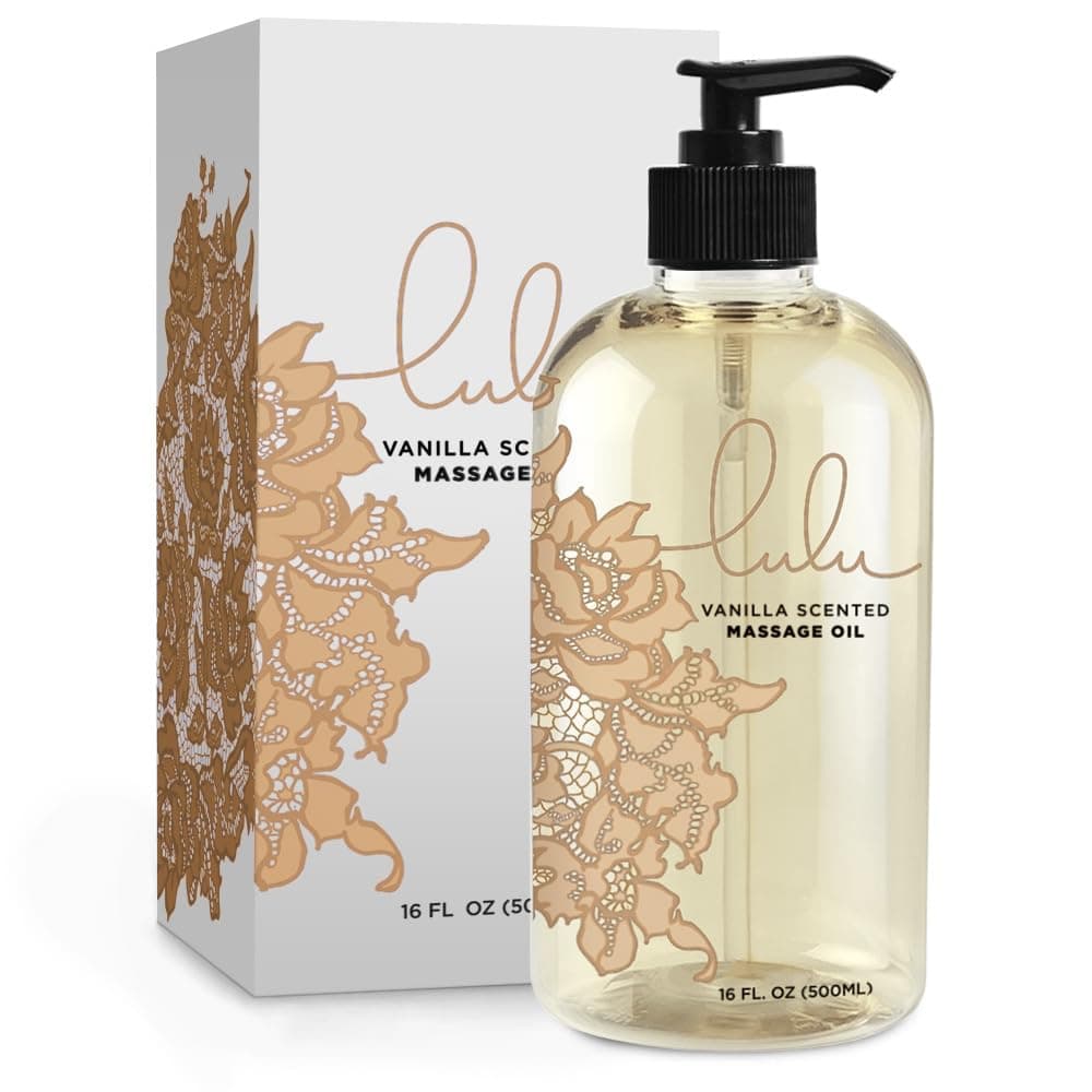Lulu Lube Massage Oil with Fractionated Coconut Oil.16 Ounce … (Vanilla)