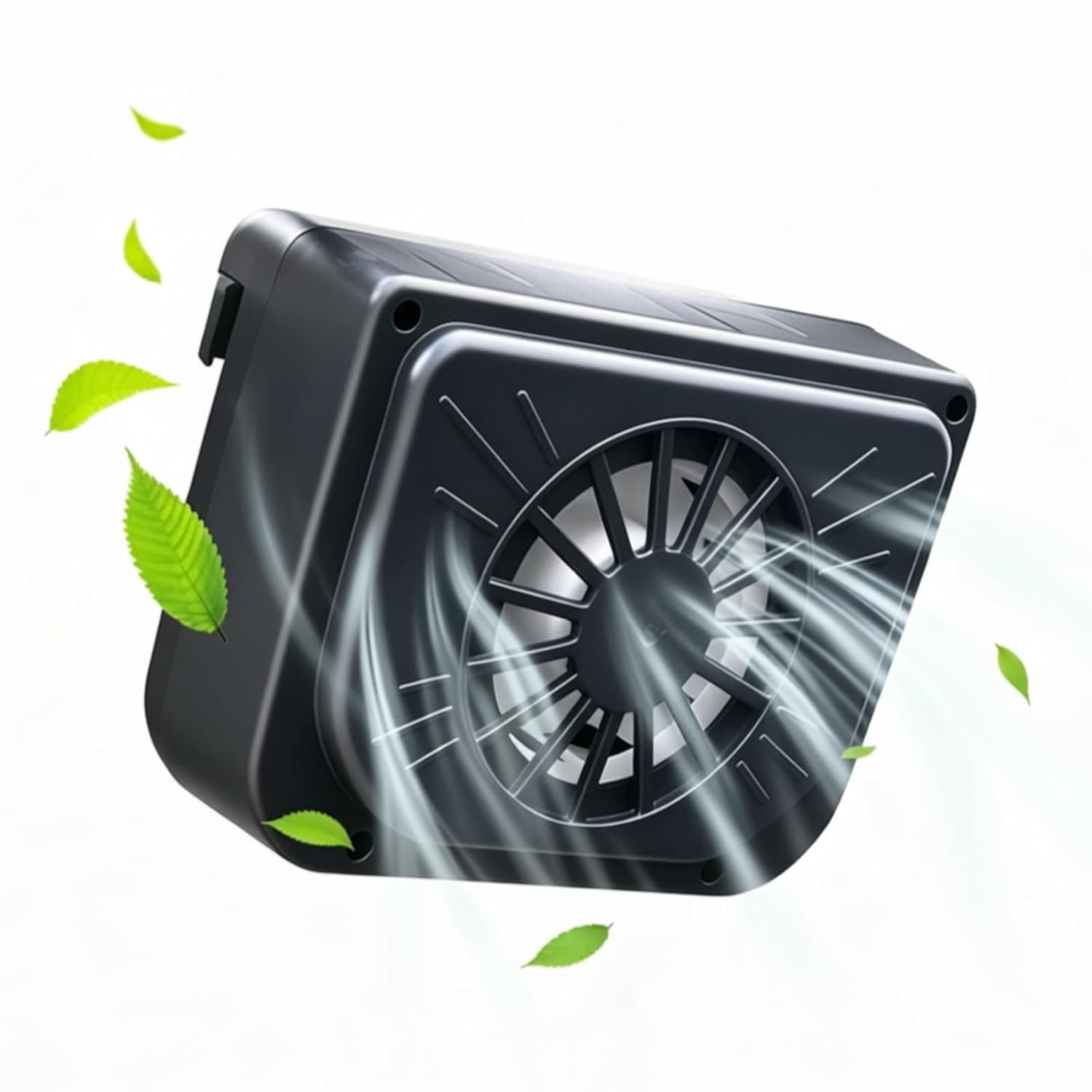 Car Fan Solar Powered Cooling for Car Vent,Ventilator Window Solar Exhaust Radiator Fan,Window Windshield Auto Air Vent Cooling System Cooler,Air Circulation for Vehicle,Van, Truck, SUV