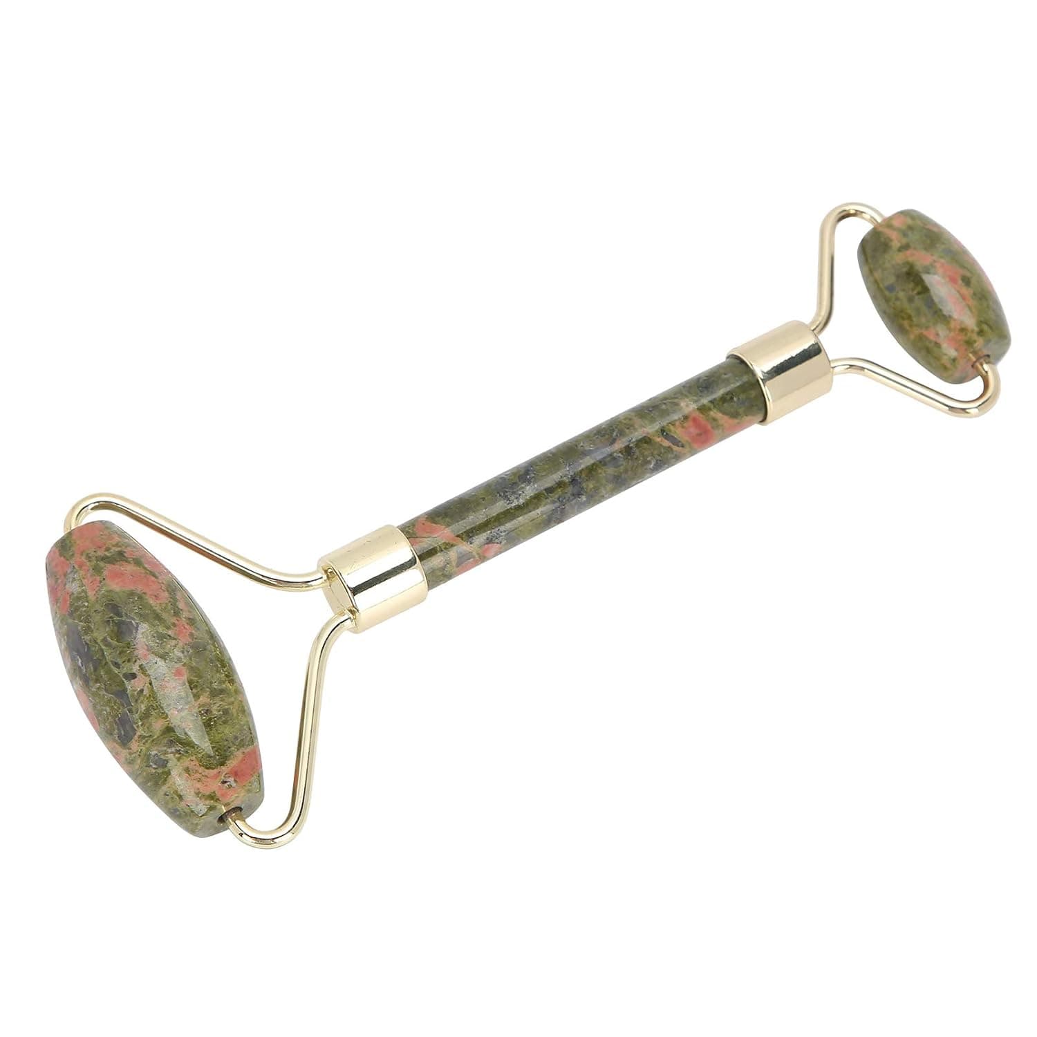Natural Scraping Massage Tool Natural Neck Massager Massage Scraping Plate for Relaxation for Warming The Meridians for Healthy Body for Adult Use (Color : Flower Green)
