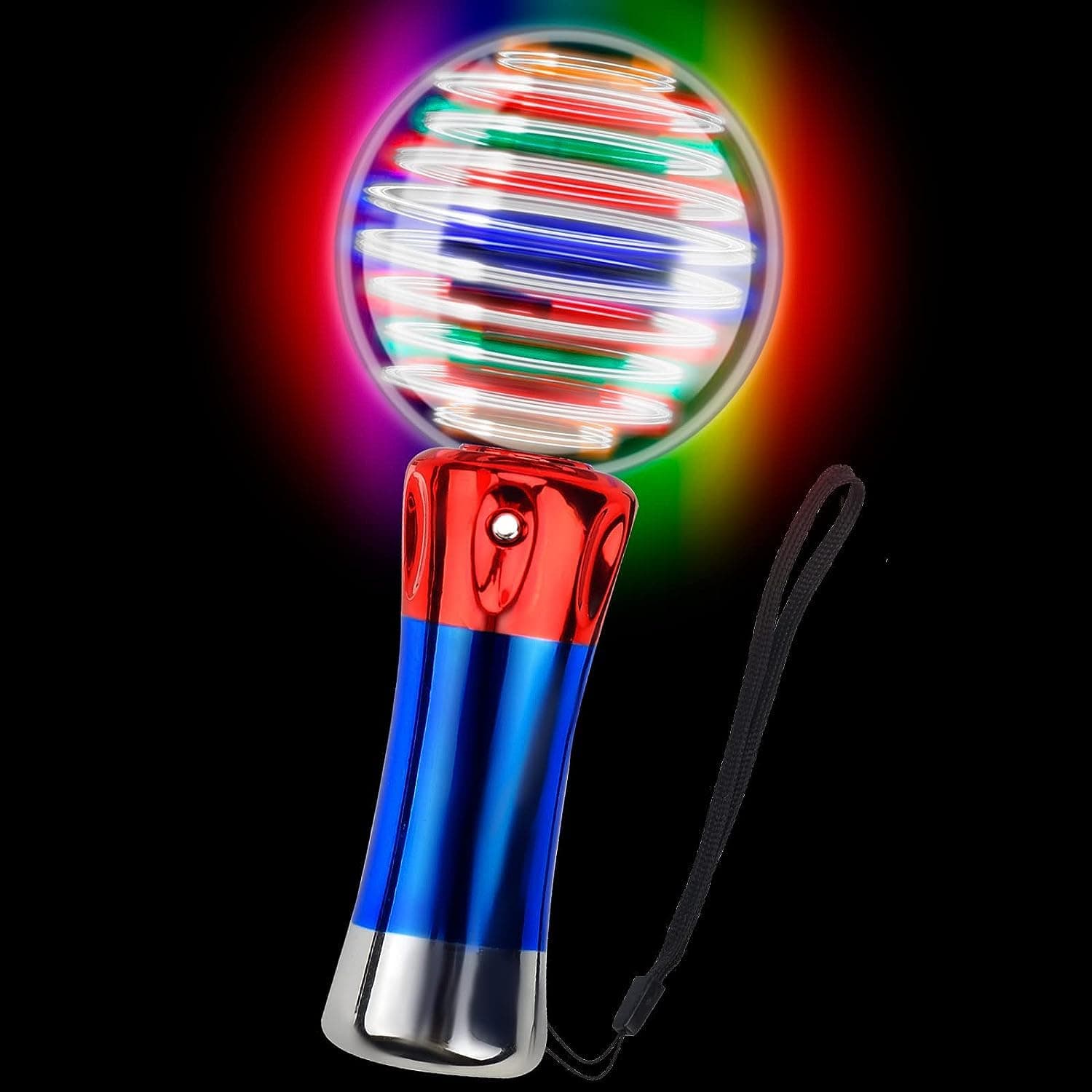 NALACAL Light Up Magic Ball Toy Wand for Kids, Flashing LED Wands Spinning Light Toy for Boys Girls, Thrilling Spinning Light Show, Glow in The Dark Party Supplies for Birthday