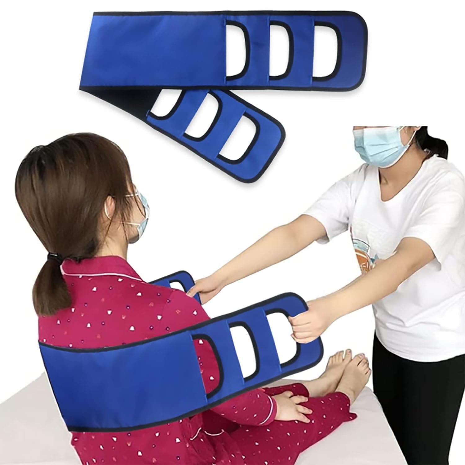Transfer gait belt, patient transfer belts care safety mobility aids for elderly standing aids assistance products
