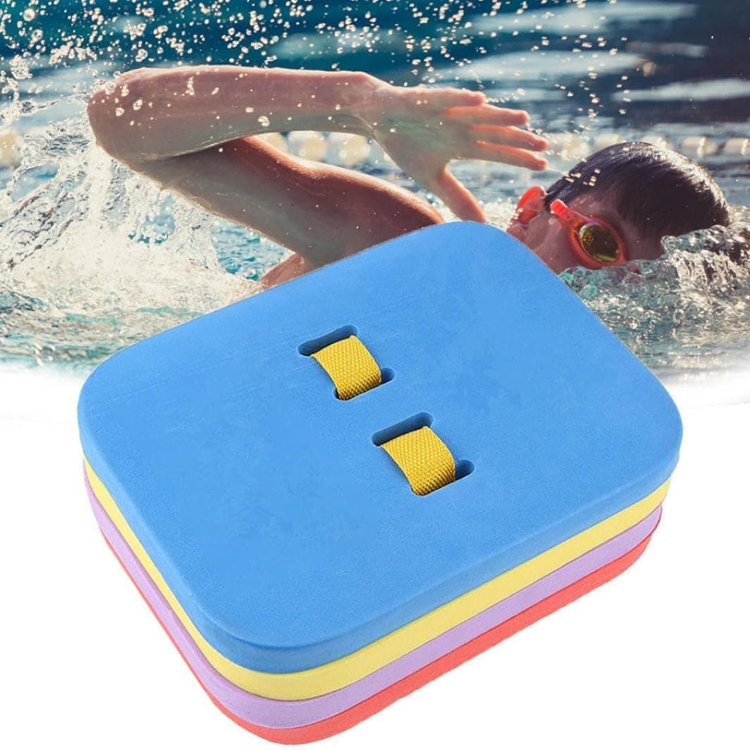 Swim Float Kids Back Belt - Back Float Safety Swim Belt With Adjustable Strap and Secure Clip Buckle, Swim Floaties For Swim Trainer Water Lesson Kids Toddler Children Swim Training - Multicolor
