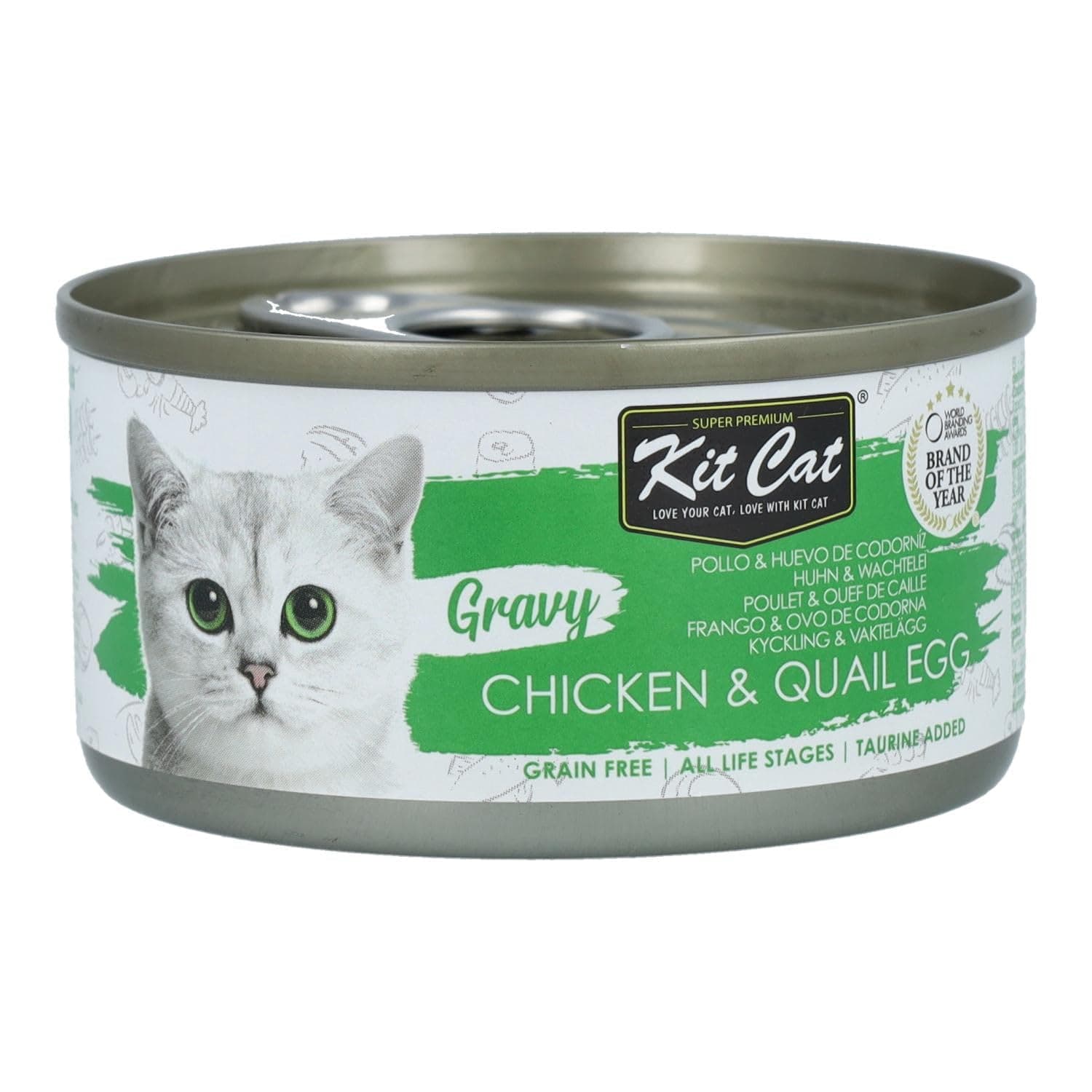 Kit Cat Gravy Wet Food Chicken Quail Egg 70g