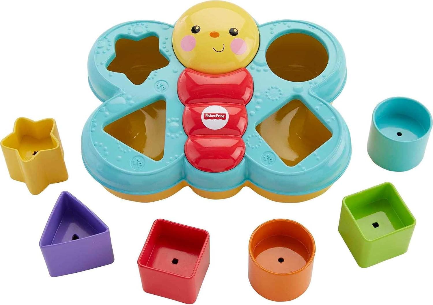 Fisher-Price Butterfly Shape Sorter, Baby Toy Blocks