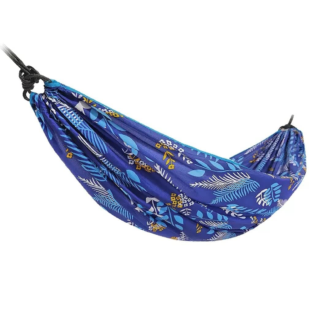 Outdoor Hammock Anti-rollover Travel Camping Portable Hammock Hanging Chair Outdoor Portable Camping Travel Equipment (Color : Blue)