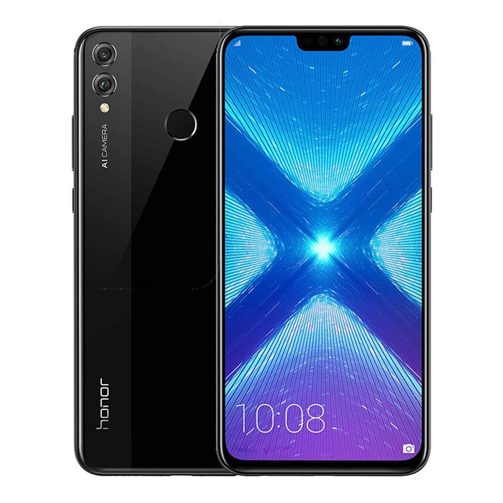 Honor 8X DUAL-SIM 128GB ROM + 4GB RAM (GSM | CDMA) Factory Unlocked 4G/LTE Smartphone (Black) - International Version