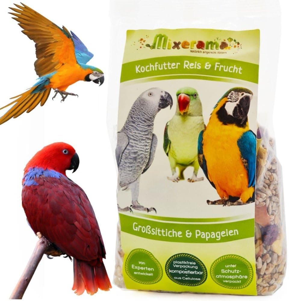 Cooking Food | Rice & Fruit | Species-Appropriate Food for Cooking for Parrots with Fruits Size 500 g