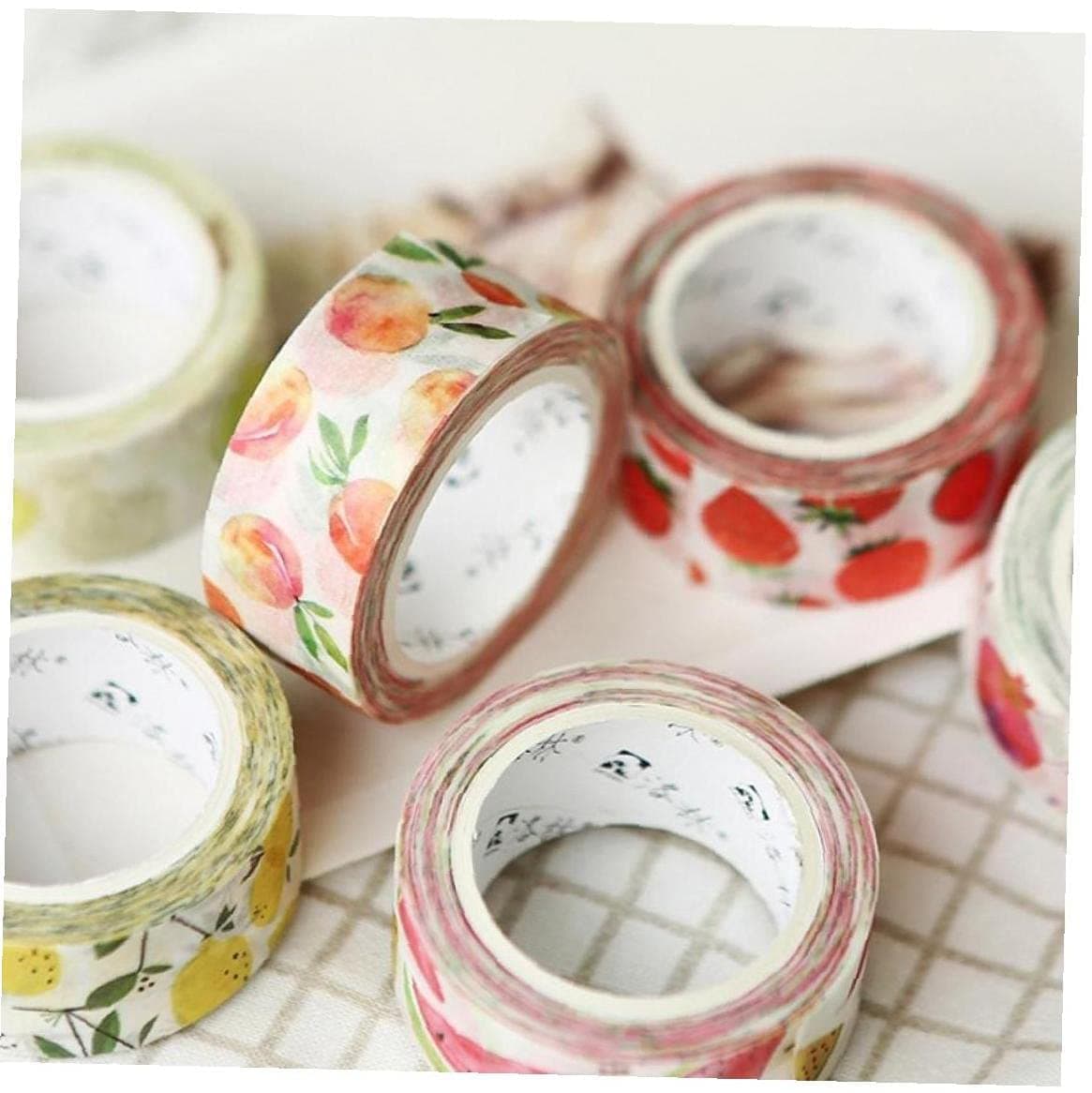 ZIYUMI 1pc Cute Fruit Washi Tape Decoration Tape Craft Supplies for Diy Gift Wrapping Scrapbook Decoration