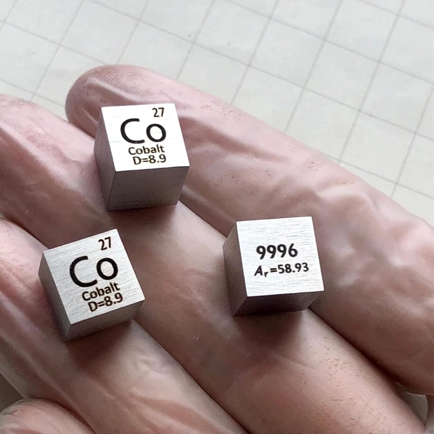 10 mm Cobalt Metal Cube 99.99% Pure for Lab Experiment Material, Personal Hobbies and Collection