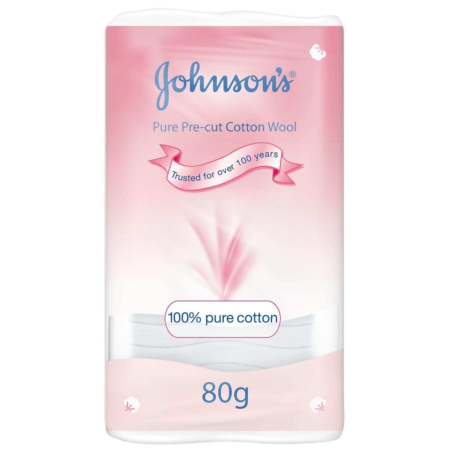 Johnson's Baby Cotton Wool, 80g