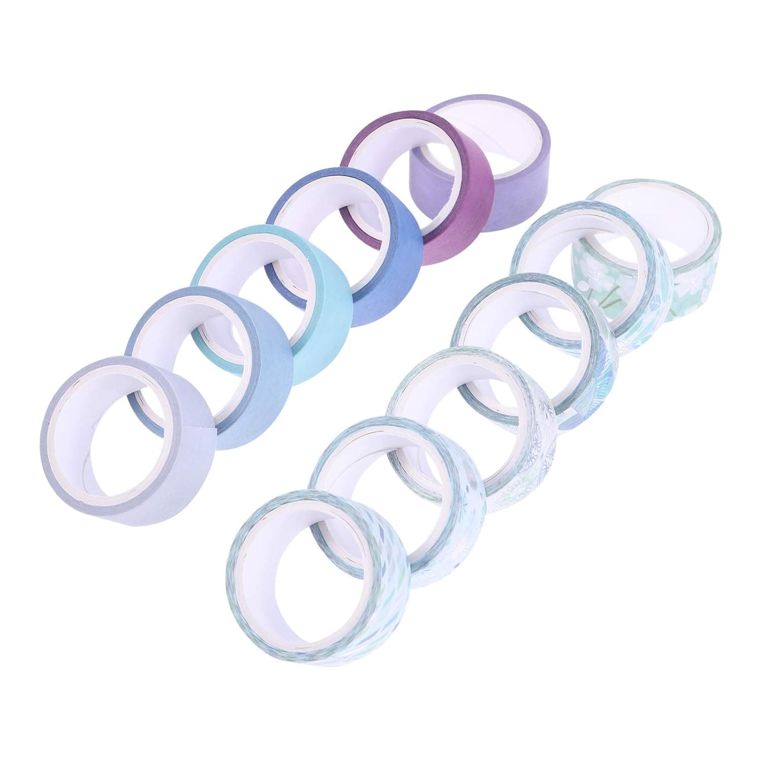 2 Rolls Washi Tape Decorative Masking Tape Craft Tape for Scrapbook DIY Crafts Journal Gift Wrapping QiLong
