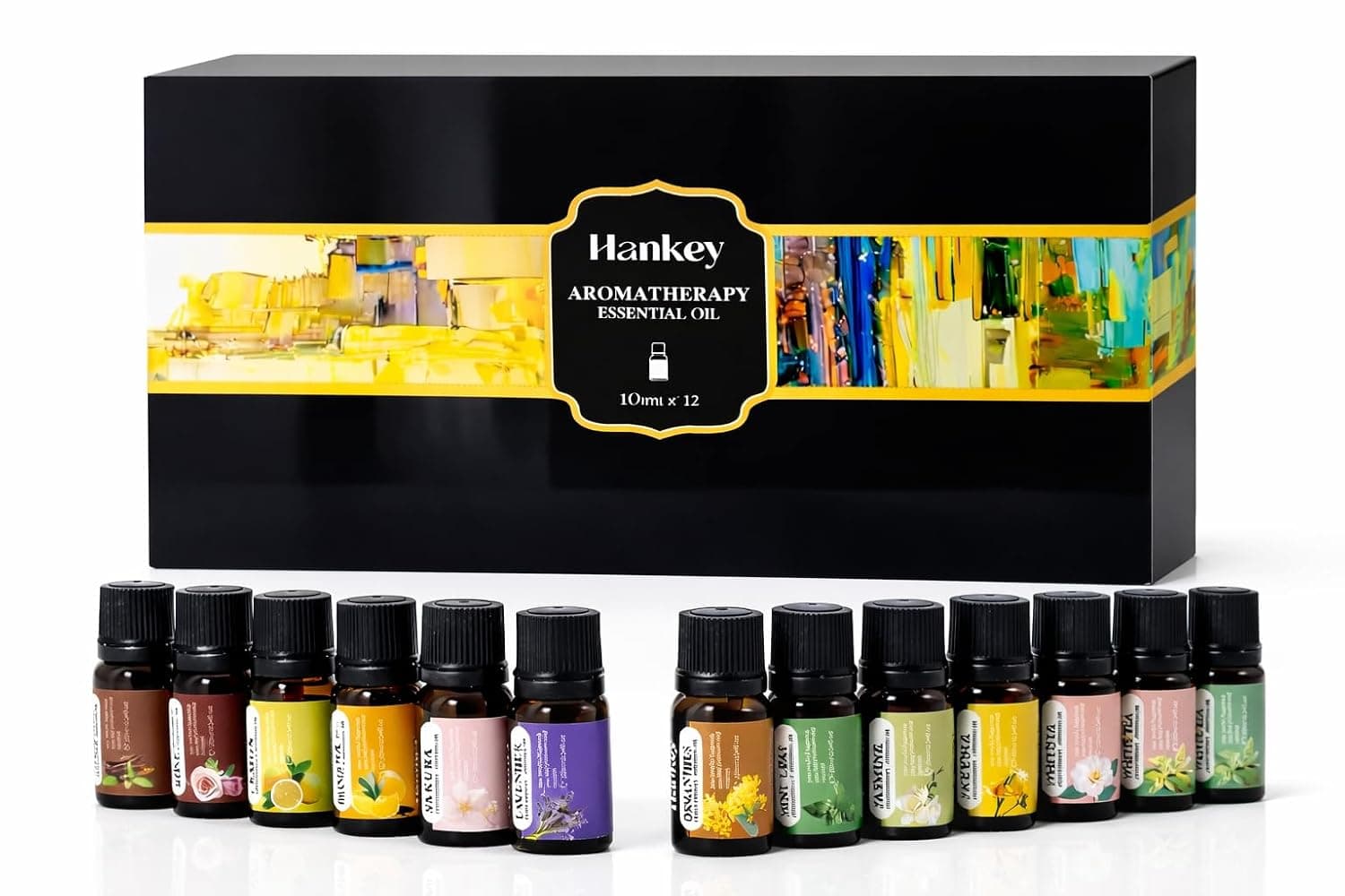 12 Pack Fragrance Essential Oils Set, 10ml Essential Oils Applicable to Humidifiers, Air Purifier, Diffuser, Candles, Dryer Balls, Hotel, Candle, Aromatherapy Oils for Relaxation, Sleep & Mood