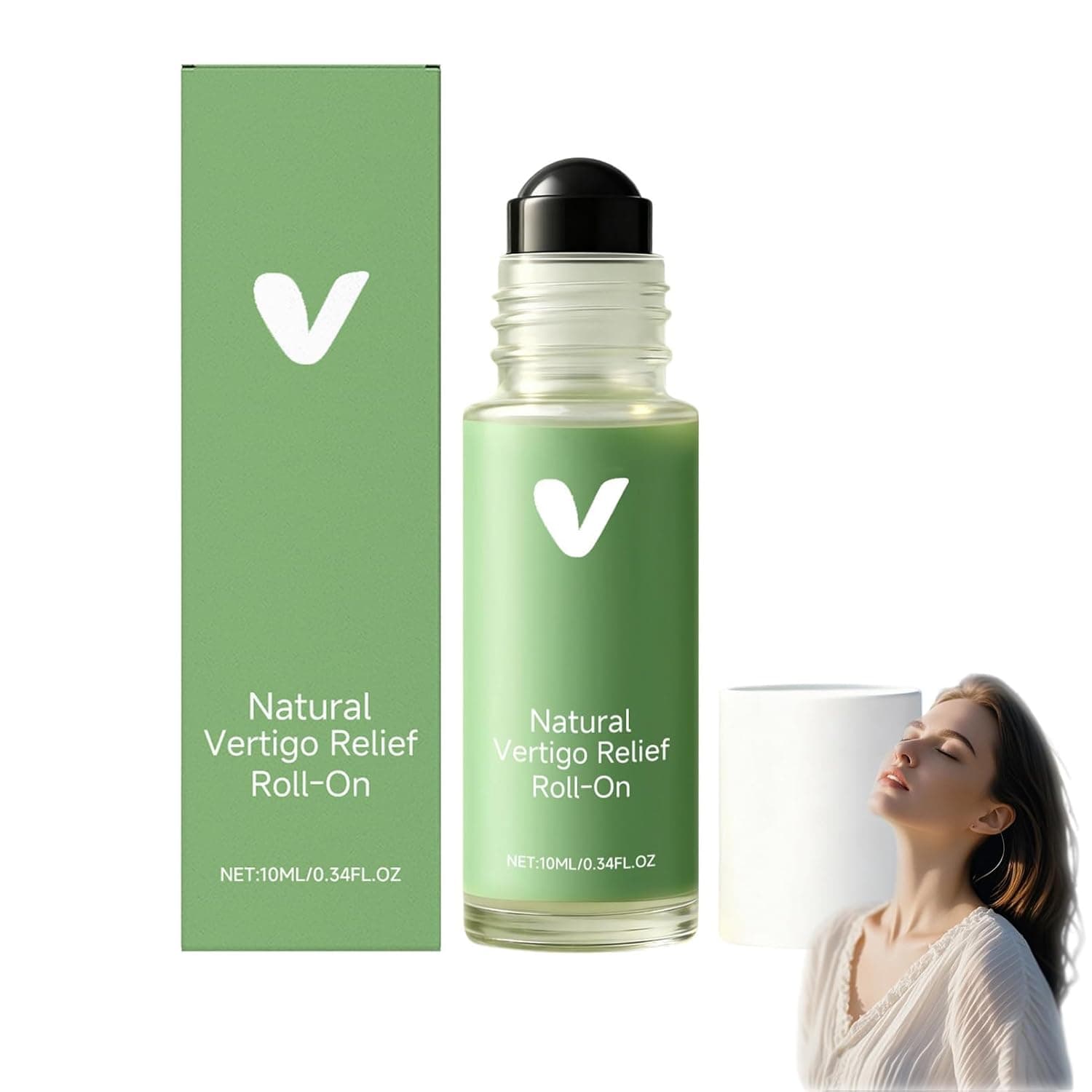 Steady Ear Roll On, Natural Steady Vertigo and Nausea Relief Roll-On,Dizzy Relief for Daily Care, Natural Ingredients Can Quickly Relieve Dizziness,Rebalance Your Body