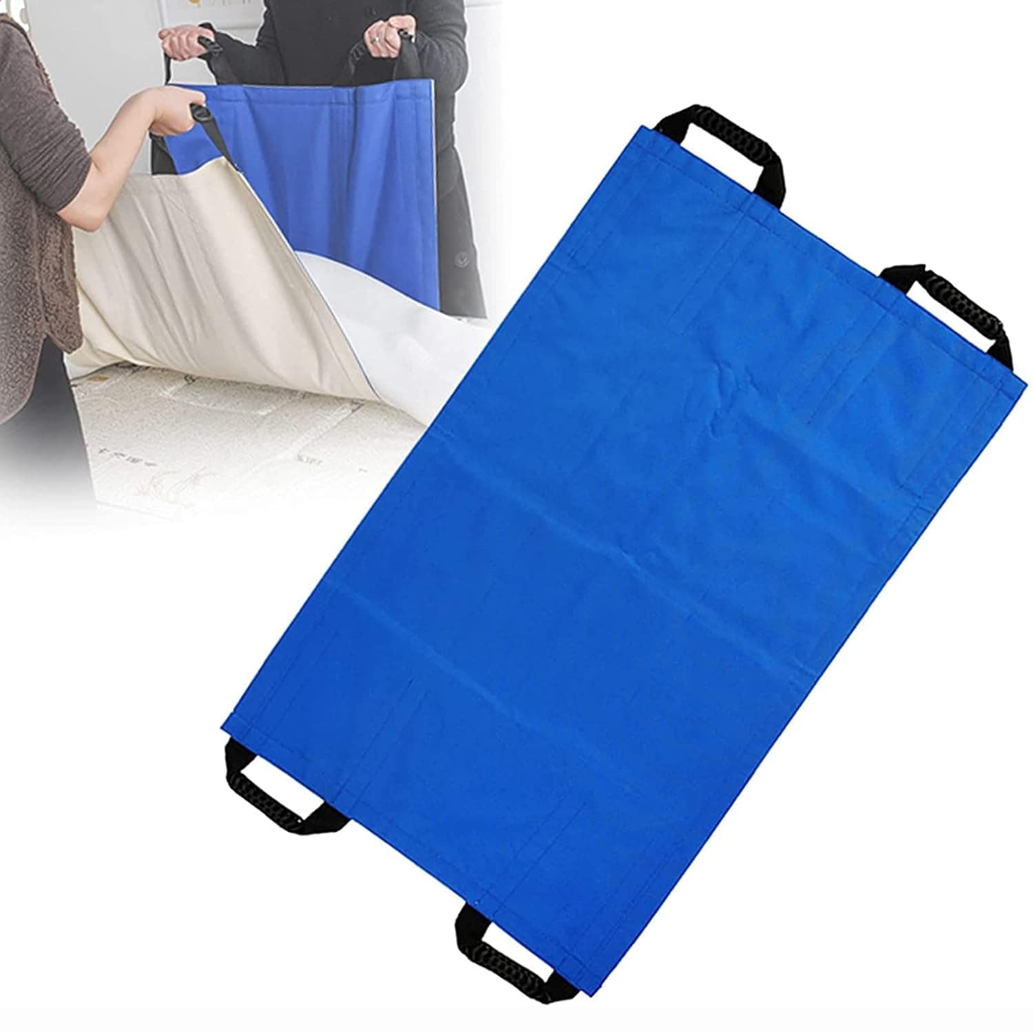 Slide Sheet Transfer Sheet, Bed Positioning Pad with Handles, Transfer Belt for Moving Elderly, Waterproof and Breathable, Safe and Firm, 110cm×70cm