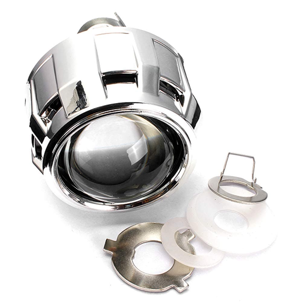 Projector Lens, Irovami Mini 2.5 Inches Bi-xenon Projector Lens Right Hand Drive for H1, H4 and H7 Bulb