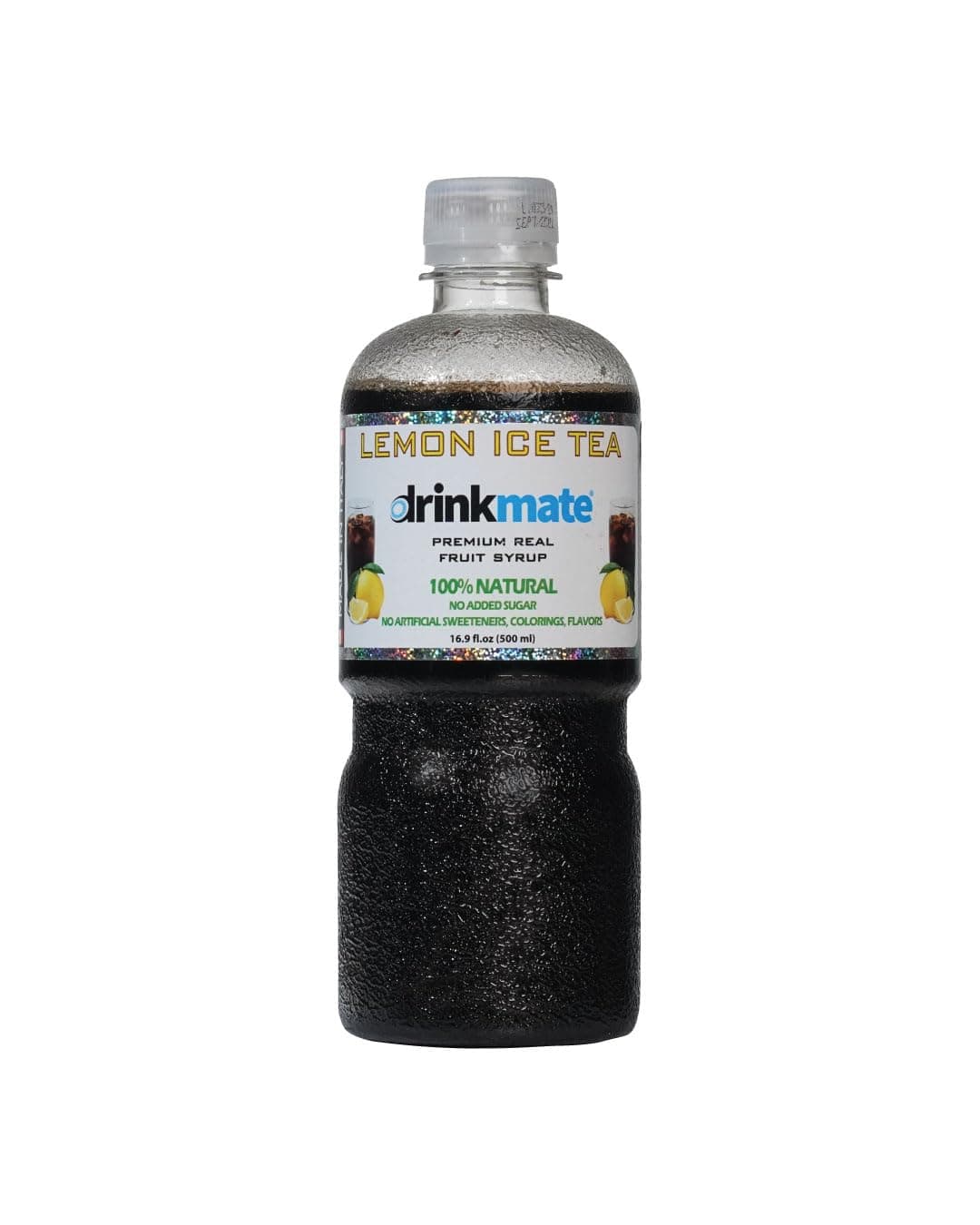 Drinkmate Premium Beverage Flavor Syrup, Made in Italy, Lemon Ice Tea Flavor, Low Sugar, Low Calories, 16.9 Ounces (Single Pack)