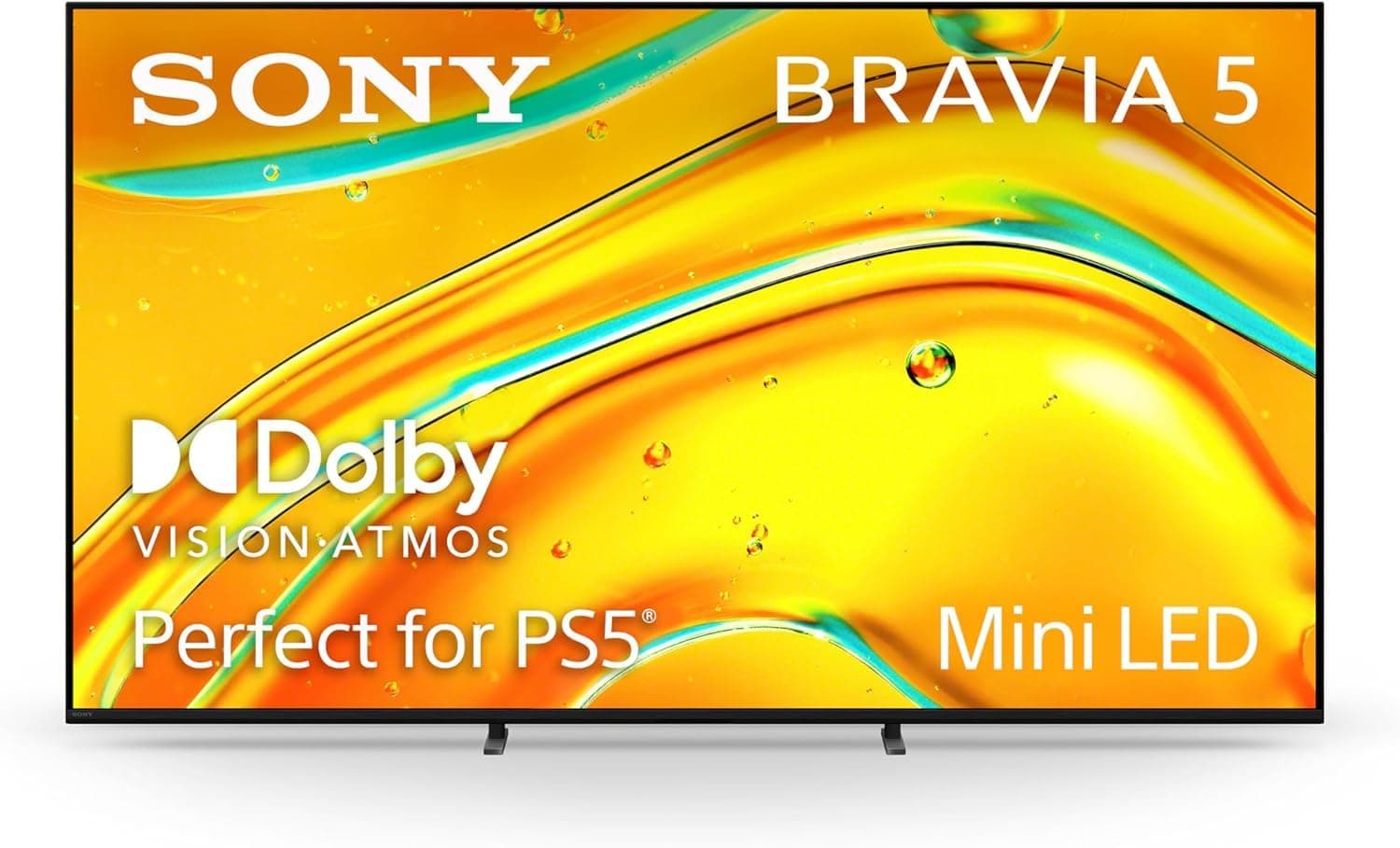 Sony BRAVIA 5 – 65″ Mini‑LED 4K Smart Google TV (2025 Model) with XR Processor, Dolby Vision/Atmos, 120 Hz Refresh, PS5 Features