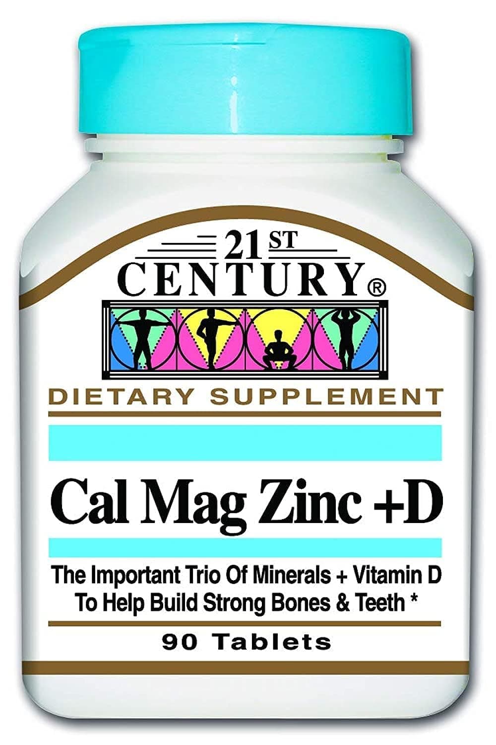 21st Century Cal Mag Zinc D3, 90 Tablets