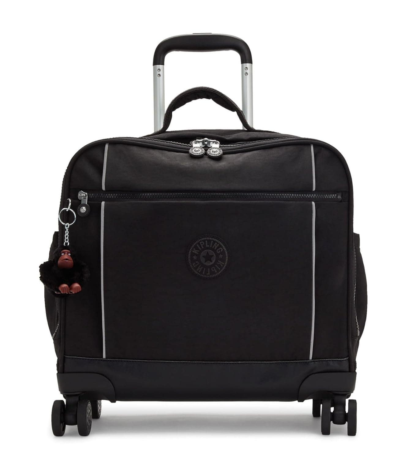 Kipling New Storia 4 Double Wheeled School Bag with Laptop Compartment, 25 Liter Capacity, True Black