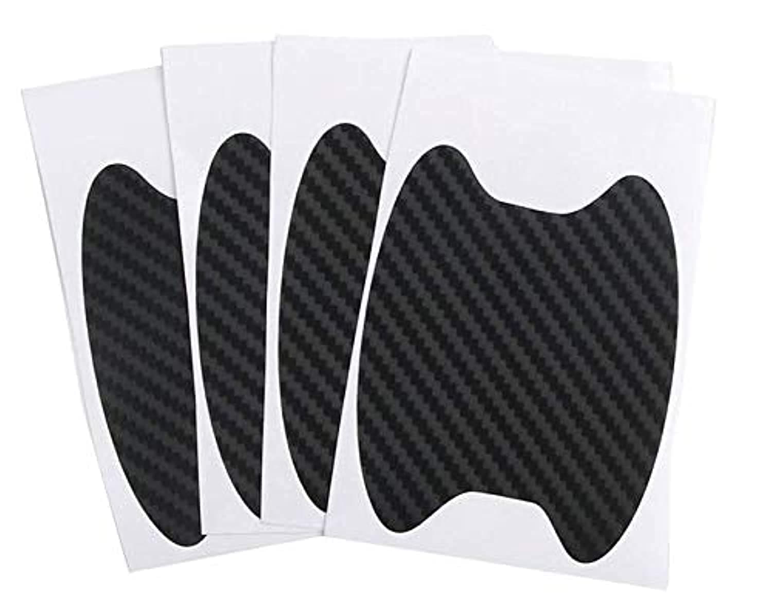 4Pcs/Set Car Door Sticker Scratches Resistant Cover Body Decoration Auto Handle Protection Film Exterior Accessories Car-styling - Black