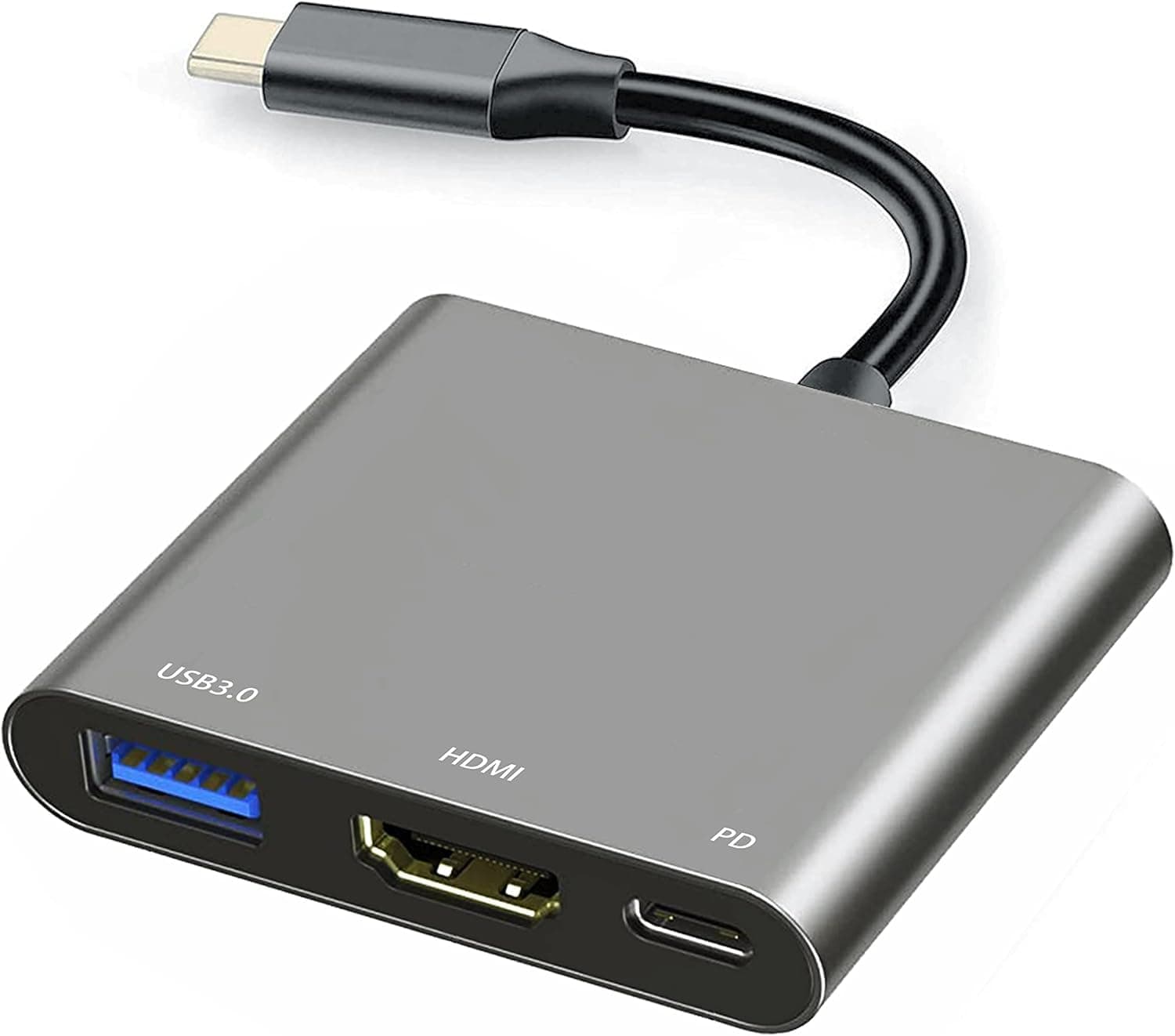 USB C Hub,USB C to HDMI Adapter,Multiport Adapter with Charging Port, Laptop Docking Stations for Monitor Extend Display,10Gbps,USBC 4K HDMI Hub Dongle for Mac iPad pro MacBook Laptop