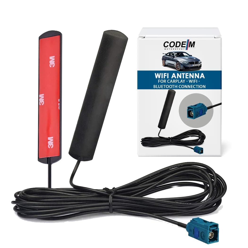 Reloot Code M Vehicle 4G LTE Cellular WiFi Bluetooth 2.4GHz Hidden Antenna - Compatible with BMW, Volkswagen, Audi, Mercedes-Benz, VW - Enhances Carplay, TCU, Bluetooth Module, Head Unit Receiver