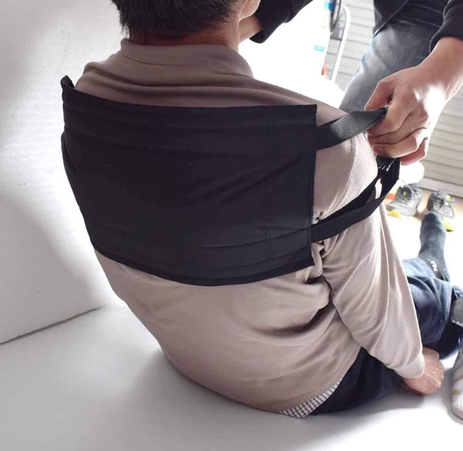 Transfer Sling, 2Pcs Moving Assist Hoist Gait Belt Harness Device with Handles Padded Inside,for Home care