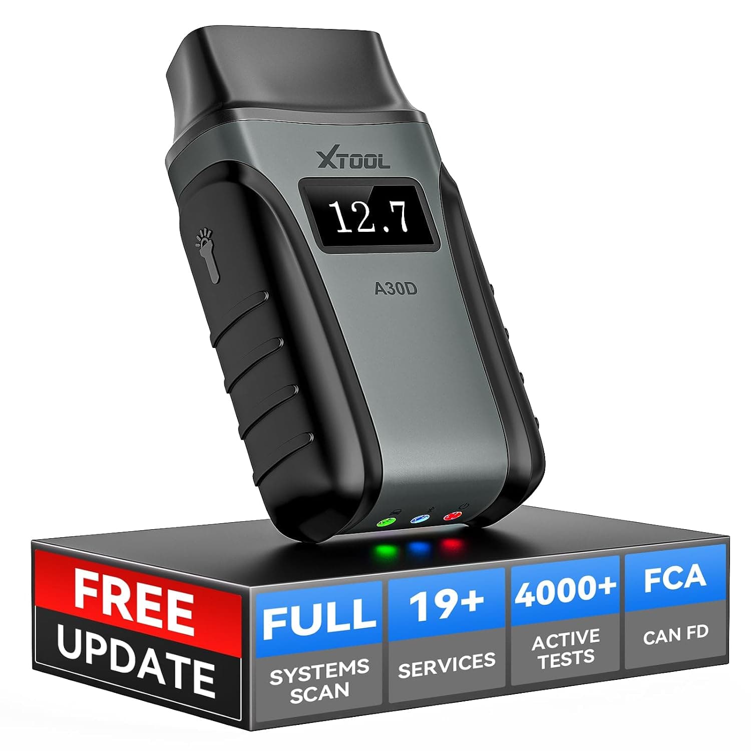 XTOOL AnyScan A30D Bidirectional Scan Tool Lifetime Free Update, Full System Wireless OBD2 Scanner with 19+ Resets, Car Code Reader for iOS & Android, ABS Bleed, Throttle Relearn, EPB, FCA AutoAuth