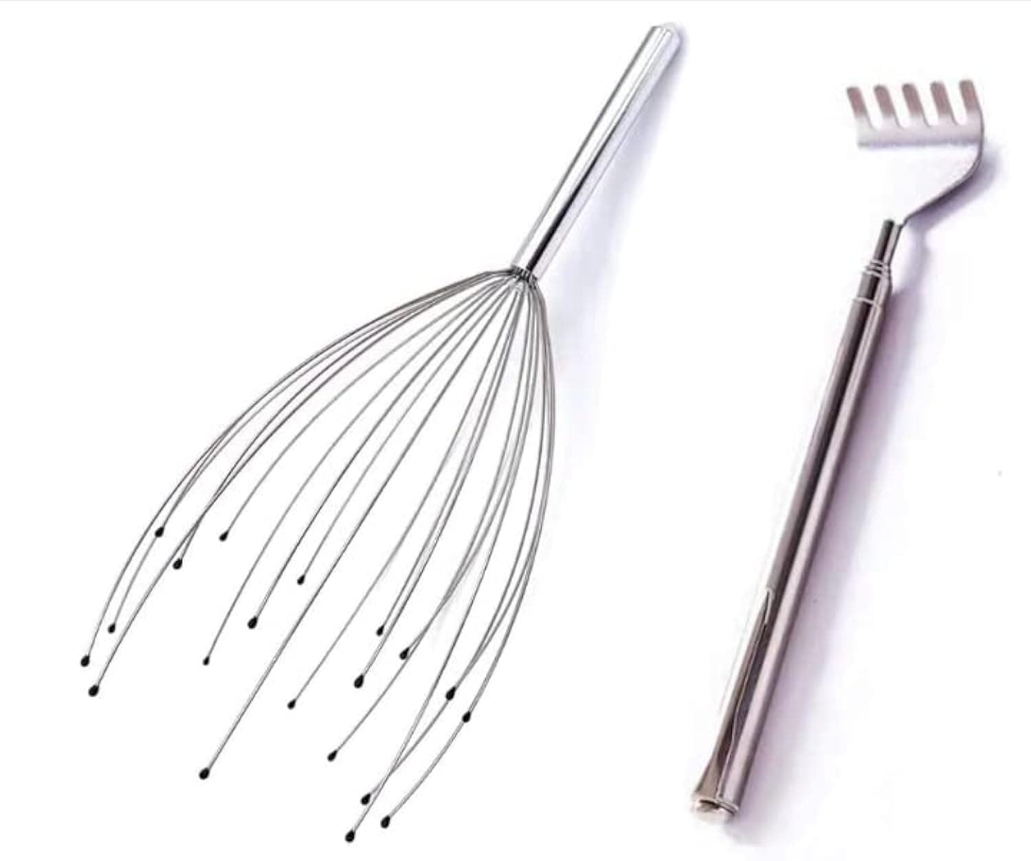 DORAIMI scalp massage head and back, 20-finger hand-held head massage tool and back scraper, used for deep relaxation and decompression, suitable for everyone.