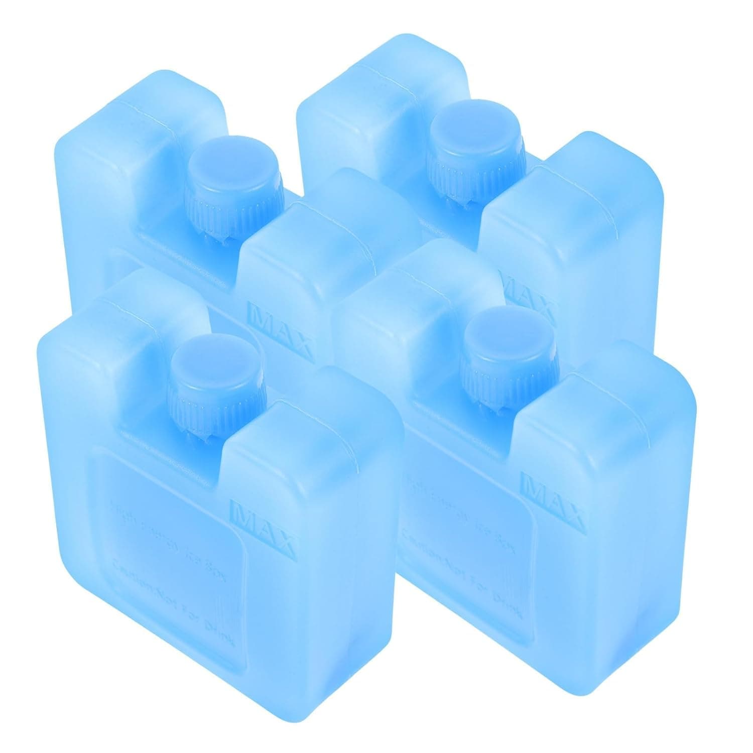 Reusable Ice Packs Freezer Cube Mold Tray, 4 Packs for Air Conditioner Fan Ice Block Portable Cooler Freezer