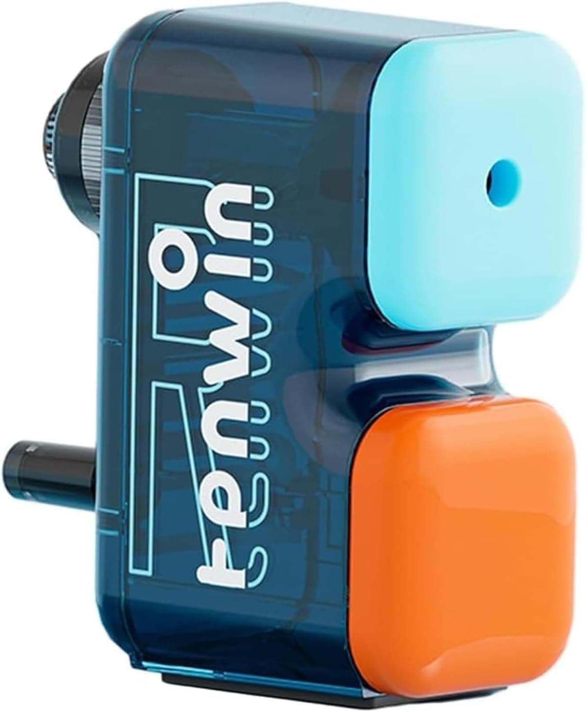 Aputue Hand Crank Pencil Sharpener, Professional Manual Tool for 2B to 6B and 8.2mm Pencils, Adjustable Long Point Nib, Large Capacity Chip Collector for Artists, Students and Office Use